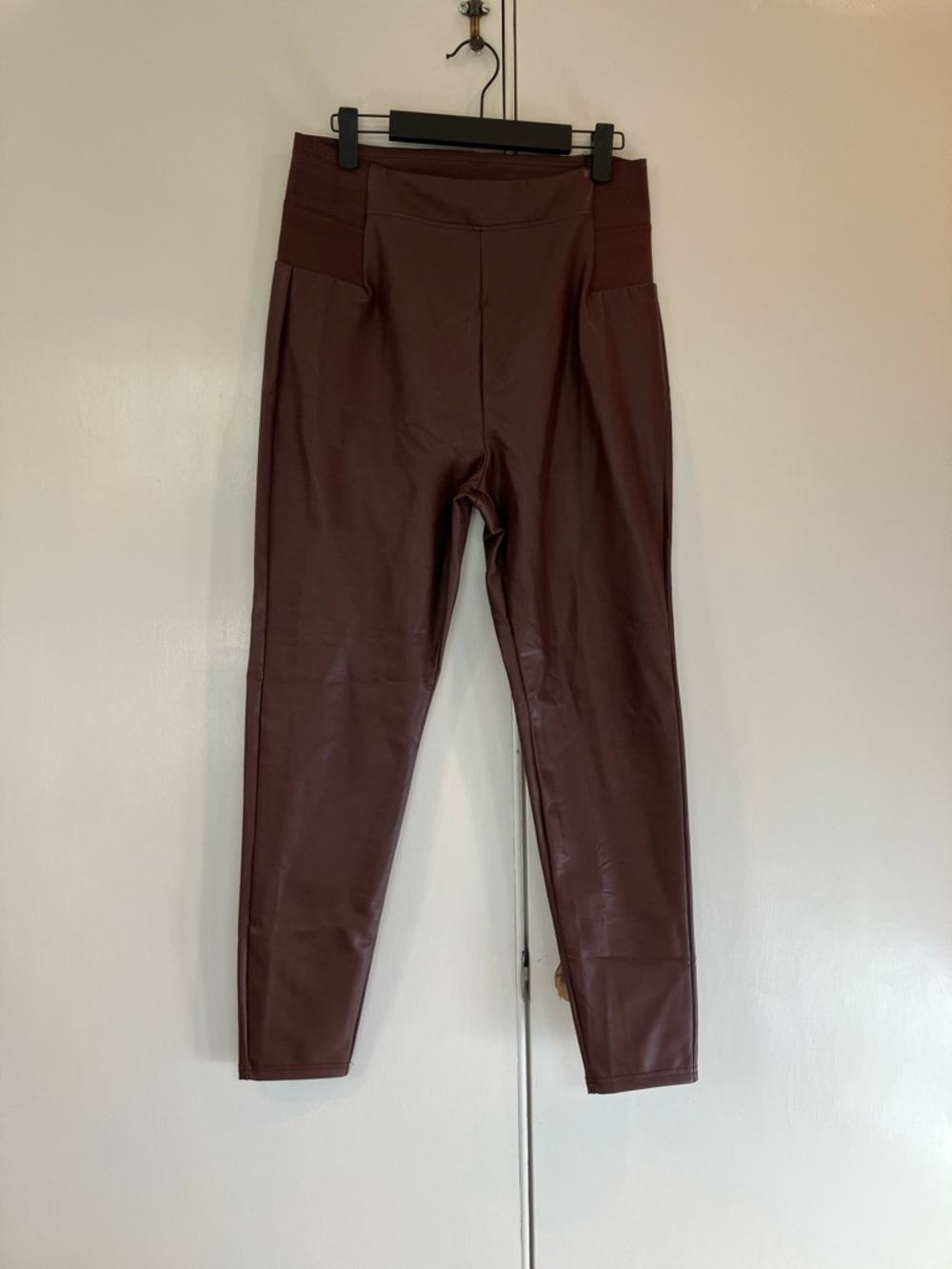 a new day Faux Leather Leggings - Plum